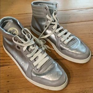 Gucci sneakers silver size 10/10.5